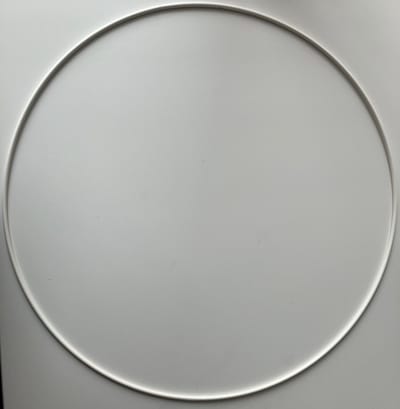 Restyle Metalen ring wit - 25 cm doorsnede