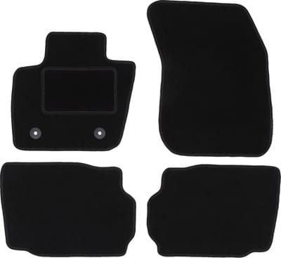 Zwarte veloursmatten voor: Ford Mondeo MK5 sedan, stationwagen (2015-)