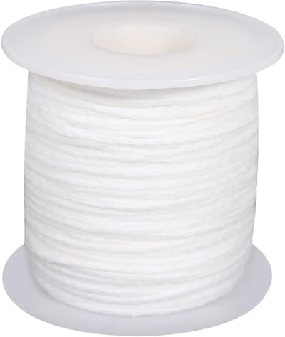 Candle Wicks 61m voor het Maken van Kaarsen, DIY Kaarsen, Katoenen Wick Rol, Geschikt voor Olie Lampen en Kaarsen
