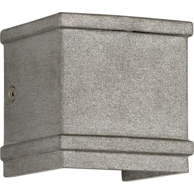 KS Verlichting wandlamp - Borgo - Buitenlamp - E27 - Vierkant - Klassiek - Elegant - Aluminium - Zilver