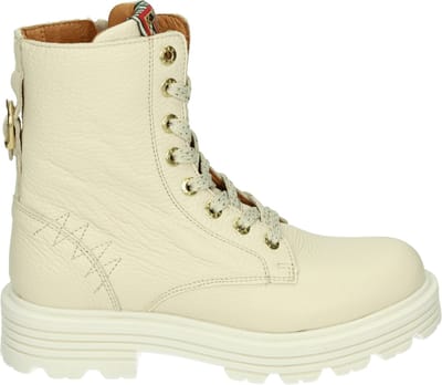 Red Rag - 12474 - Half-hoog - Kleur: Wit/beige - Maat: 33
