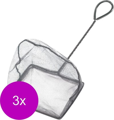 Europet Bernina Vis Schepnet Grof V-Vorm Zwart - Aquarium Toebehoren - 3 x 10 cm