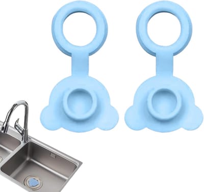 Siliconen badstop - Afvoerplug kuip - Waterdicht afsluiten - Vrolijke berenvorm - 2 stuks - Blauw