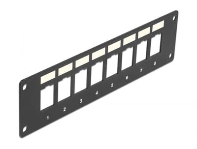 Delock Keystone Mounting Panel 8 Port flush mount