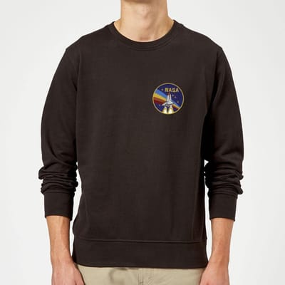 NASA Vintage Rainbow Shuttle Trui - Zwart - XXL