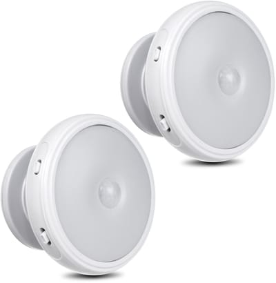 Maclean - LED lamp met bewegingssensor, magneet, achtergrondverlichting, lichtstanden: continu, PIR sensor, 3xAA, MCE223, 2 stuks