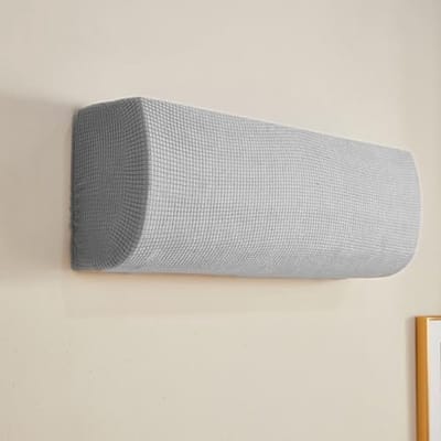 2 stuks airconditionerhoes, airconditioners voor thuis en binnen, stofhoezen all-inclusive beschermhoezen, huishoudelijke draagbare airconditionerbeschermer (universeel, lichtgrijs)