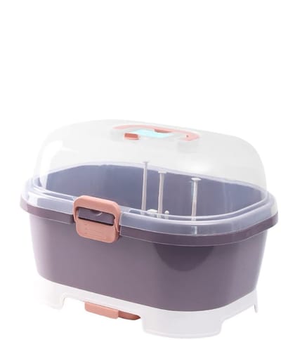 Dailygoods - Opbergrek voor Babyflessen met Antistofkap (Paars)