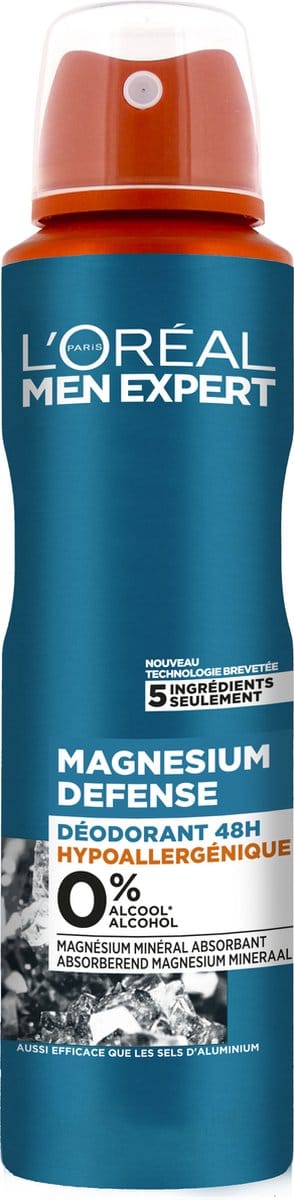 L’Oréal Paris Men Expert Magnesium Defense Deodorant 48H - Deodorant Spray - 150 ml
