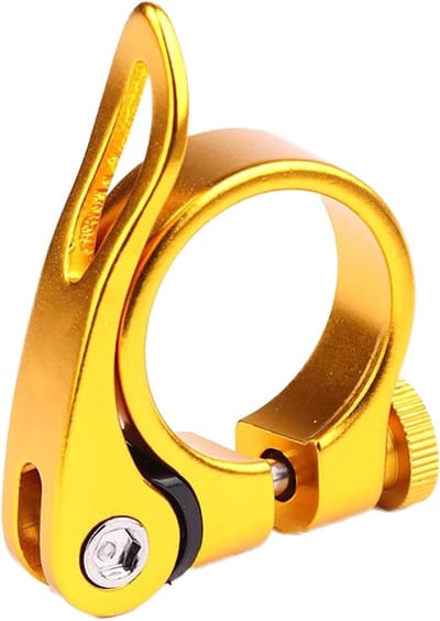 Zadelpenklem - Fietszadelklem - Fietsen Aanpassen - Snelle Ontgrendeling - 27.2mm-32mm - Goud