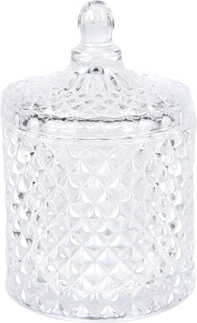 Clayre & Eef Glazen potje Ø 8x13 cm Glas Rond Potje
