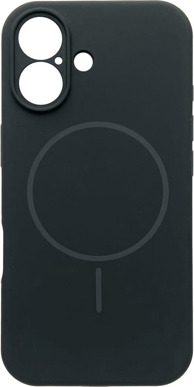 Casemania Hoesje Geschikt voor Apple iPhone 17 - Zwart - Zachte Liquid Siliconen Magnetisch Back Cover Case - Geschikt voor MagSafe - Telefoonhoesje met Camera Bescherming