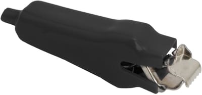 10x Krokodillenklem Zwart Zwaar Uitgevoerd – Accuklem 30A met Isolatie – Alligator Clip voor Testen & Batterijen - 10 Stuks [05189FK]