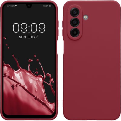 kwmobile telefoonhoesje geschikt voor Samsung Galaxy A17 4G / 5G - Hoesje voor smartphone - Precisie camera uitsnede - In bordeaux-violet