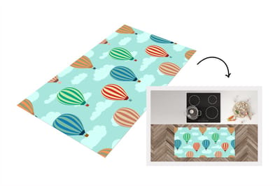 Keukenloper - Loper keuken - Patronen - Lucht - Luchtballon - 120x60 cm - Keukenloper vinyl