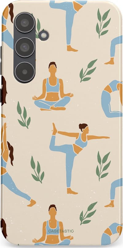 Casetastic Hoesje Geschikt voor Samsung A55 - Stijlvolle Beschermende Duo-layer Case - Yoga zen
