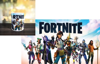 fortnite mok 1  - gaming mok - ps4 - ps5 - switch - pc gamer - gaming room