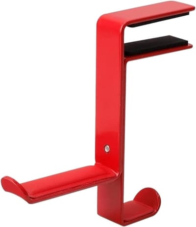 Hoofdtelefoonstandaard - Ondersteuning Hanger - Bureau Organisatie - Stabiele Basis - Universeel - Rood