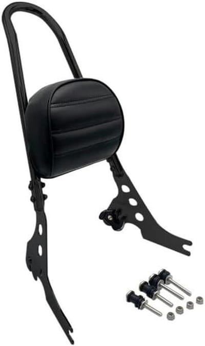 Motor Rugsteun - Passagierssteun Sissy Bar - Comfortabel Rijden - Afneembaar Ontwerp - Universele Pasvorm - Zwart