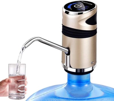 Drinkwaterpomp - Elektrische waterpomp - Elektrische Waterpomp USB Oplaadbaar – Draagbare Waterdispenser voor 3L tot 18,9L Waterflessen – Automatische Waterpomp met Veiligheidsslot en 600 ml Doseerfunctie