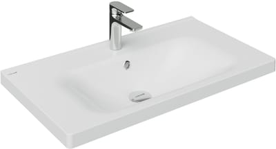 CREAVIT Eksen Wastafel – 80 cm – Wit