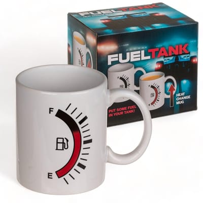 Dailygoods - Koffiemok met deksel - 500 ml inhoud - design koffiemok - thermo-effect - handgreepmok van steengoed