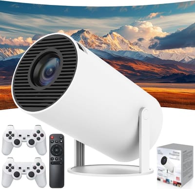 Draagbare Projector - Wand Projector - Thuisbioscoop Creëren - Automatische Keystone Correctie - 200 Inch Scherm - Zwart