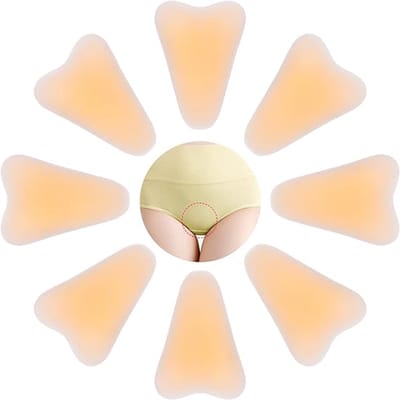 Set van 8 verbeterde, onzichtbare hamertenen-correctorpads (voor dames), herbruikbare siliconenpads met een onopvallend ontwerp, geschikt voor badkleding en yogaleggings, comfortabel om te dragen