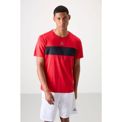 Heren Kleurblokken Crew Neck T-Shirt