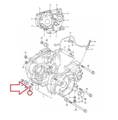Visserie origine pour moto Suzuki 250 DR 1990 à 1995 09248-14005-000 Neuf