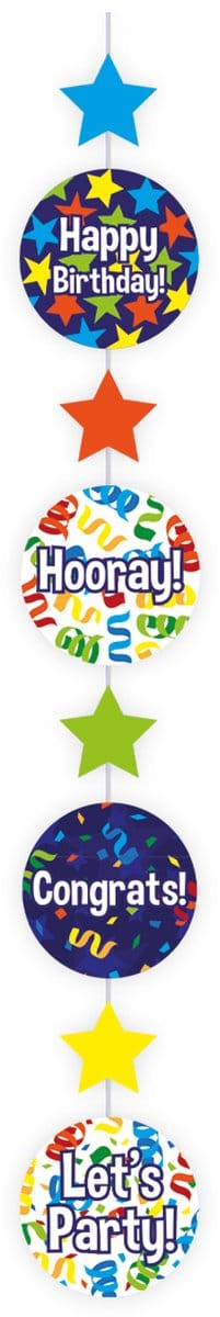 Hanging decoration - Happy birthday cartoon