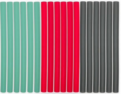 Dailygoods- Papilotten set van 18 stuks - Krulspelden zonder hitteschade - Geschikt voor alle haartypes - Eenvoudig in gebruik - Flexibele rollers in aantrekkelijke kleuren