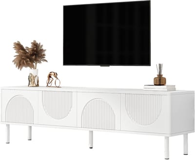 TV-meubel 110 cm - Mid-Century met Opbergruimte - Houtlook - Eiken
