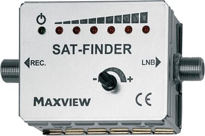 Satfinder Satelietontvanger - Universele satellietzoeker met LED indicatie en niveau-aanduiding