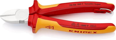 Zijkniptang - Metaalschaar - Draad Knippen - Geïsoleerde Handgrepen - 180 mm - Multicolor