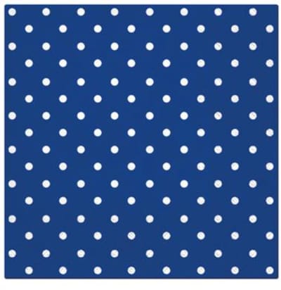Dekoratief | Pakje 20 servetten 'Dots, blue' 33x33cm | A701606