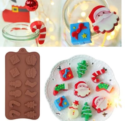 Actie4you® - Kerstmis - Kerst Siliconen Bakvorm - Fondantvorm - Chocoladevorm Kerst - Sneeuwpop
