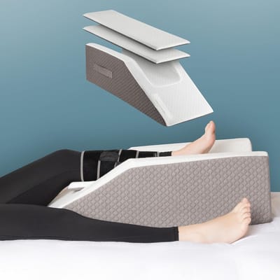 lbs Beenverhogingskussen | Postoperatie | Stijlvolle chique jacquard hoes | Enkelkniesteun kussen voor letsel na operatie (verstelbaar)
