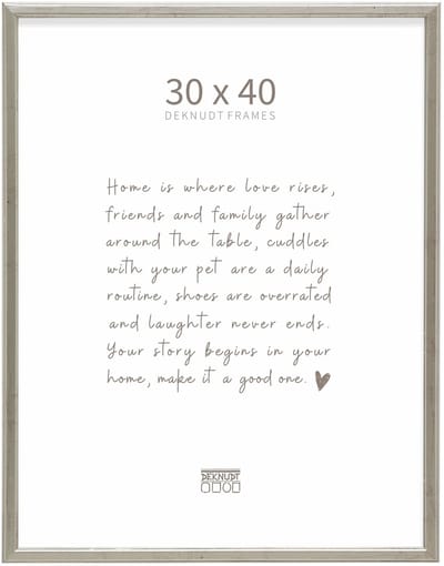 Deknudt Frames fotolijst S236D1 - zilver hout - voor foto: 30x40 cm