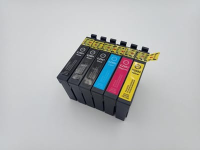 KATRIZ® huismerk inkt voor Epson 3x T2991XL BK  + 1x T2992XL C + 1x T2993XL M + 1x T2994XL Y |(6stuks) - Met chip