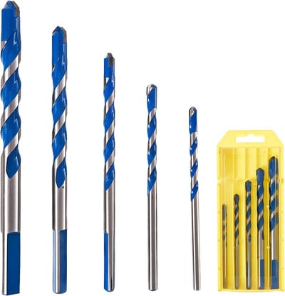 Tegelboor Set - Glasboren - Materiaal Boren - Superharde Legering - 5 Stuks - Metaal
