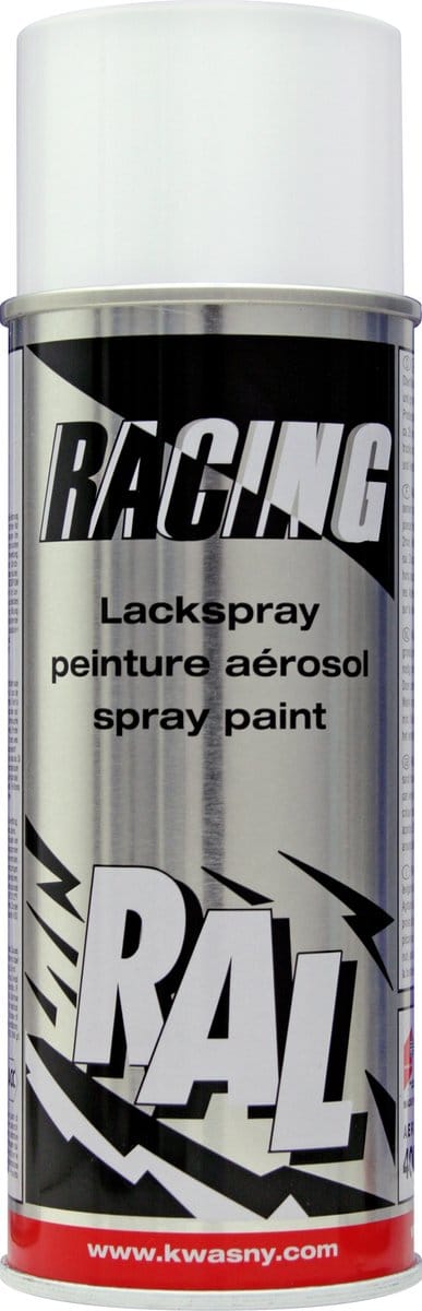 Spuitbus Ral 9010 Wit Glans Racing 400ml