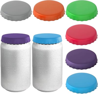 6 Stuks Siliconen Deksel voor Blikjes - Herbruikbare Multi-Kleurige Deksel voor Frisdrank, Bier en Cola Geschikt voor Standaard Blikjes