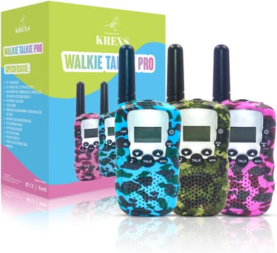 KREXS Walkie Talkie Voor Kinderen - 3 Stuks - Portofoon - PRO versie