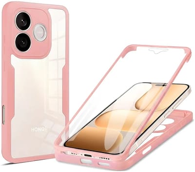 Hoesje geschikt voor HONOR 600 Lite - Techsuit ColorVerse 360 Case met Screenprotector - Roze