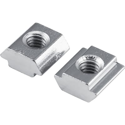 Vernikkeld koolstofstaal schuif T-sleufmoer voor aluminium profielaccessoires (EU30 M6)