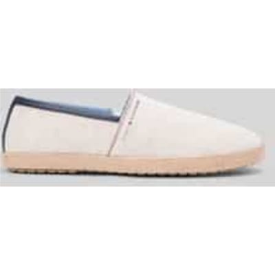 Espadrilles van puur katoen met labelopschrift