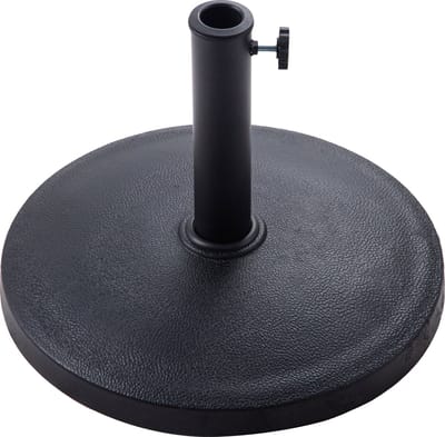PimXL Parasolvoet Beton 12 kg – Zware Parasolstandaard Ø44,5 cm – Voor Tuin, Terras en Balkon – Geschikt voor 38-48 mm Parasolstok