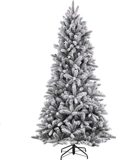 Black Box Trees Snowdon Kunstkerstboom - H155 x Ø102 cm - Groen Frosted