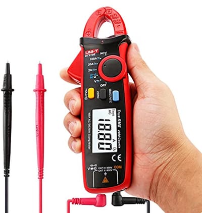Mini Digitale Klemmeter True RMS met Auto Bereik en Multimeter Functie